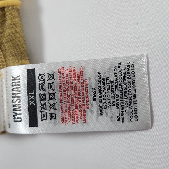 Gymshark Women's High waistline Leggings Multi Sizes Camo Yellow/Brown - Picture 5 of 9